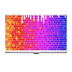 Square Spectrum Abstract Business Card Holders by Simbadda