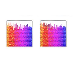 Square Spectrum Abstract Cufflinks (square) by Simbadda