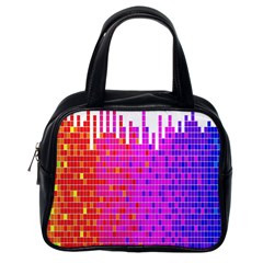 Square Spectrum Abstract Classic Handbags (one Side) by Simbadda