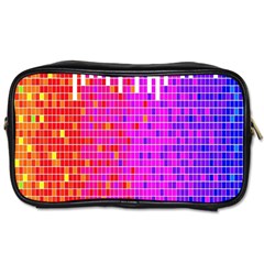 Square Spectrum Abstract Toiletries Bags by Simbadda