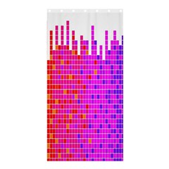 Square Spectrum Abstract Shower Curtain 36  X 72  (stall)  by Simbadda