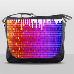 Square Spectrum Abstract Messenger Bags by Simbadda