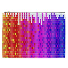 Square Spectrum Abstract Cosmetic Bag (xxl)  by Simbadda