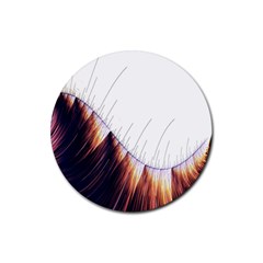 Abstract Lines Rubber Round Coaster (4 Pack)  by Simbadda