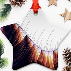 Abstract Lines Star Ornament (two Sides) by Simbadda