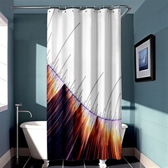 Abstract Lines Shower Curtain 36  X 72  (stall)  by Simbadda