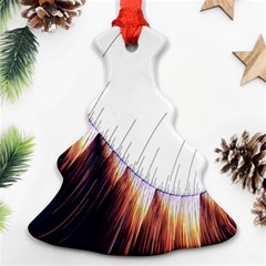 Abstract Lines Christmas Tree Ornament (two Sides) by Simbadda