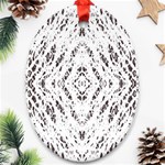 Pattern Monochrome Terrazzo Ornament (Oval) Front