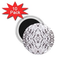 Pattern Monochrome Terrazzo 1 75  Magnets (10 Pack)  by Simbadda