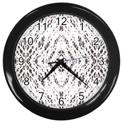 Pattern Monochrome Terrazzo Wall Clocks (black) by Simbadda