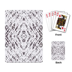 Pattern Monochrome Terrazzo Playing Card by Simbadda