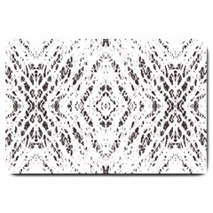 Pattern Monochrome Terrazzo Large Doormat  by Simbadda