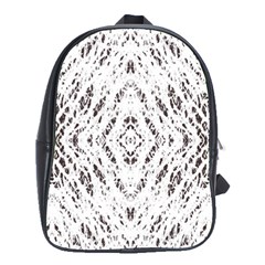 Pattern Monochrome Terrazzo School Bags(large)  by Simbadda