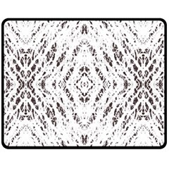 Pattern Monochrome Terrazzo Fleece Blanket (medium)  by Simbadda