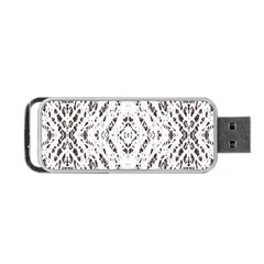 Pattern Monochrome Terrazzo Portable Usb Flash (two Sides) by Simbadda