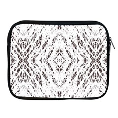 Pattern Monochrome Terrazzo Apple Ipad 2/3/4 Zipper Cases by Simbadda