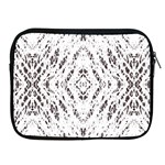 Pattern Monochrome Terrazzo Apple iPad 2/3/4 Zipper Cases Front