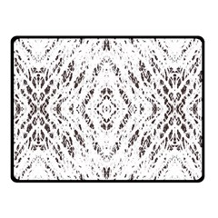 Pattern Monochrome Terrazzo Double Sided Fleece Blanket (small)  by Simbadda