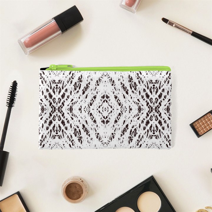 Pattern Monochrome Terrazzo Cosmetic Bag (XS)