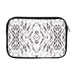 Pattern Monochrome Terrazzo Apple Macbook Pro 17  Zipper Case by Simbadda