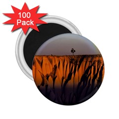 Rainbows Landscape Nature 2 25  Magnets (100 Pack)  by Simbadda