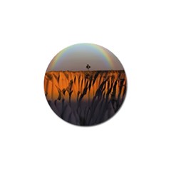 Rainbows Landscape Nature Golf Ball Marker by Simbadda