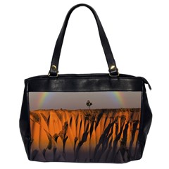 Rainbows Landscape Nature Office Handbags (2 Sides)  by Simbadda