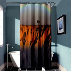 Rainbows Landscape Nature Shower Curtain 36  X 72  (stall)  by Simbadda