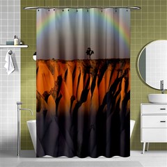 Rainbows Landscape Nature Shower Curtain 48  X 72  (small)  by Simbadda