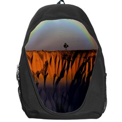 Rainbows Landscape Nature Backpack Bag by Simbadda