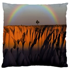 Rainbows Landscape Nature Standard Flano Cushion Case (one Side) by Simbadda