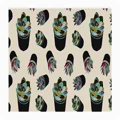 Succulent Plants Pattern Lights Medium Glasses Cloth by Simbadda