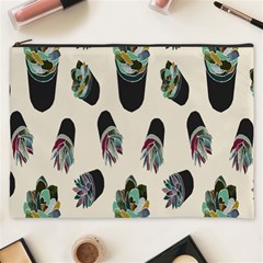 Succulent Plants Pattern Lights Cosmetic Bag (xxxl)  by Simbadda