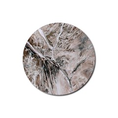 Earth Landscape Aerial View Nature Rubber Coaster (round)  by Simbadda