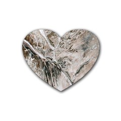 Earth Landscape Aerial View Nature Rubber Coaster (heart)  by Simbadda