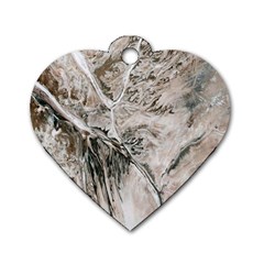 Earth Landscape Aerial View Nature Dog Tag Heart (two Sides) by Simbadda