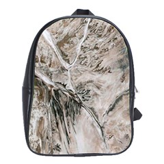 Earth Landscape Aerial View Nature School Bags(large)  by Simbadda