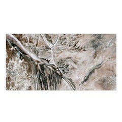 Earth Landscape Aerial View Nature Satin Shawl by Simbadda