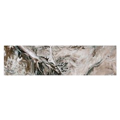 Earth Landscape Aerial View Nature Satin Scarf (oblong) by Simbadda