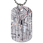 Cityscapes England London Europe United Kingdom Artwork Drawings Traditional Art Dog Tag (Two Sides) Back