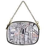 Cityscapes England London Europe United Kingdom Artwork Drawings Traditional Art Chain Purses (Two Sides)  Front