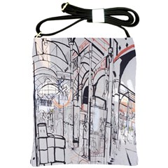 Cityscapes England London Europe United Kingdom Artwork Drawings Traditional Art Shoulder Sling Bags