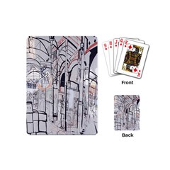 Cityscapes England London Europe United Kingdom Artwork Drawings Traditional Art Playing Cards (Mini) 