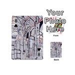 Cityscapes England London Europe United Kingdom Artwork Drawings Traditional Art Playing Cards 54 (Mini)  Front - Spade8