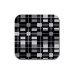 Pattern Rubber Coaster (square)  by Valentinaart