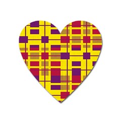 Pattern Heart Magnet