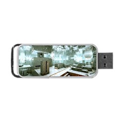 Digital Art Paint In Water Portable Usb Flash (two Sides) by Simbadda