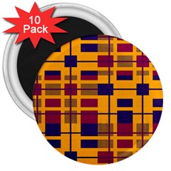 Pattern 3  Magnets (10 Pack)  by Valentinaart