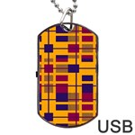 Pattern Dog Tag USB Flash (Two Sides) Front