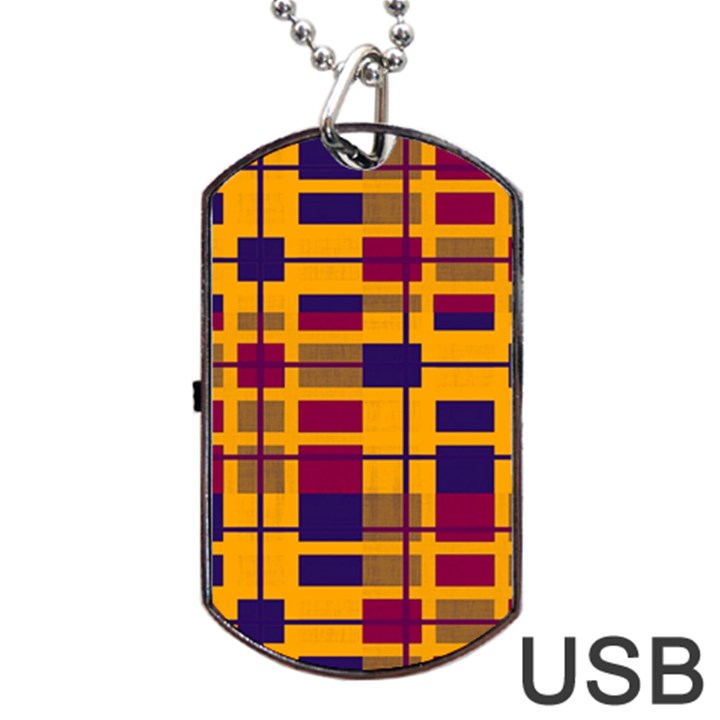 Pattern Dog Tag USB Flash (Two Sides)